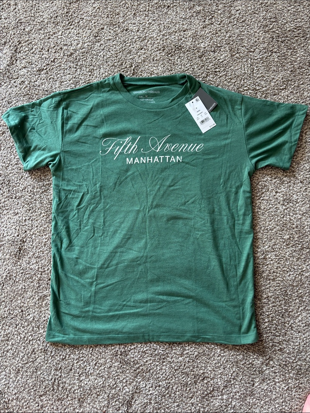 Fifth avenue Green Short Sleeve Tee